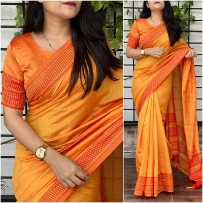 Alaknanda By AT Fancy Bamboo Silk Saree Collection